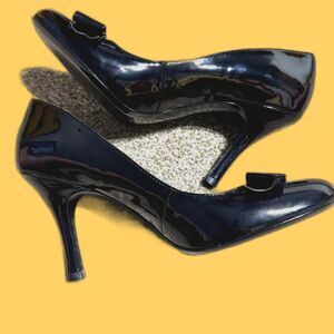 Hollywould Lauren Black F10991 Women’s 9.5Heels Pumps Vintage Y2K Cute Goth Work